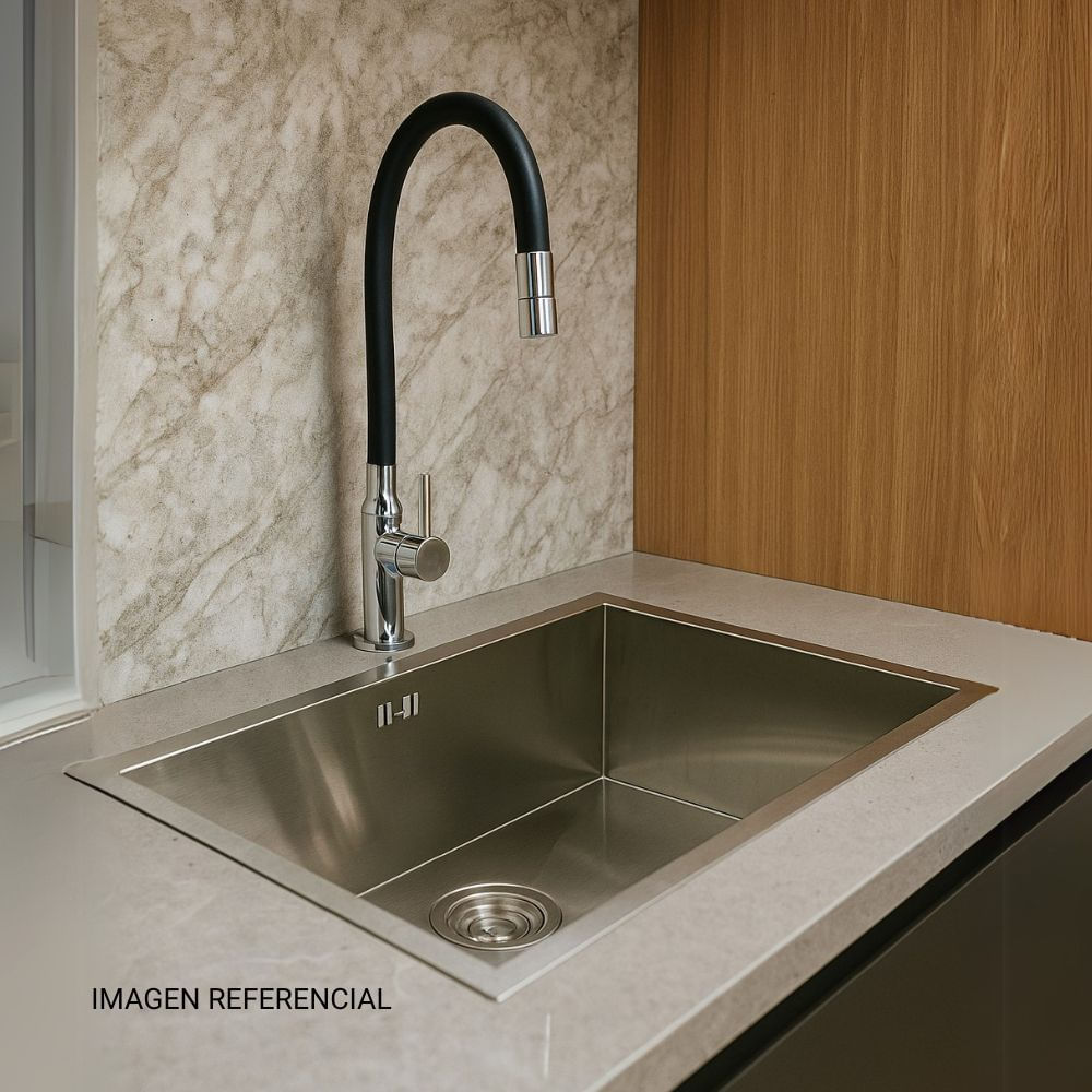 COMBO Lavadero Vesubio 68X43cm Record + Llave de lavadero Bar Negro Bali Vainsa