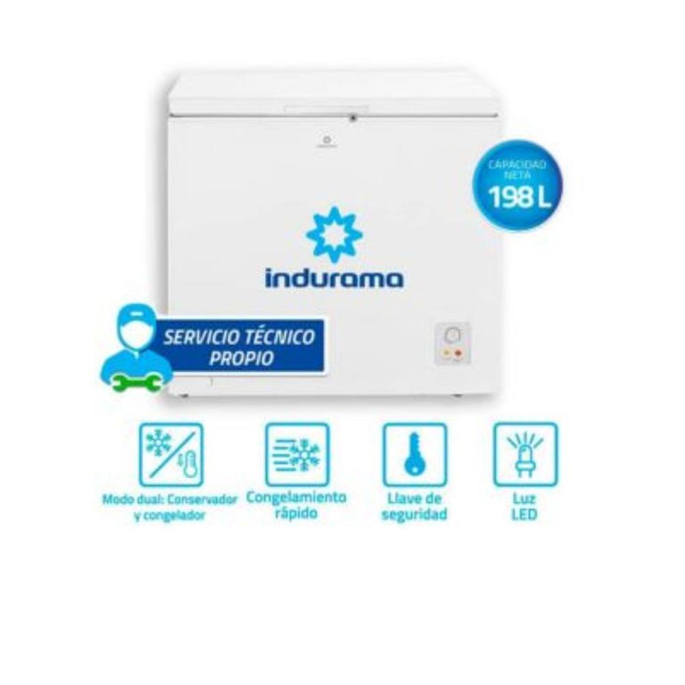 CONGELADORA INDURAMA CI-220BL 198LITROS DEFROST BLANCO
