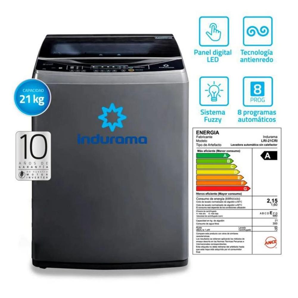 LAVADORA INDURAMA LRI-21CRI