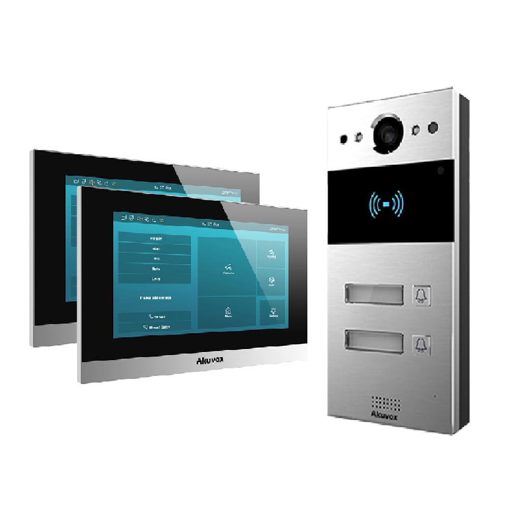 Sistema de portero automático inalámbrico con Wifi, videoportero de 7  pulgadas con huella dactilar, RFID, AHD
