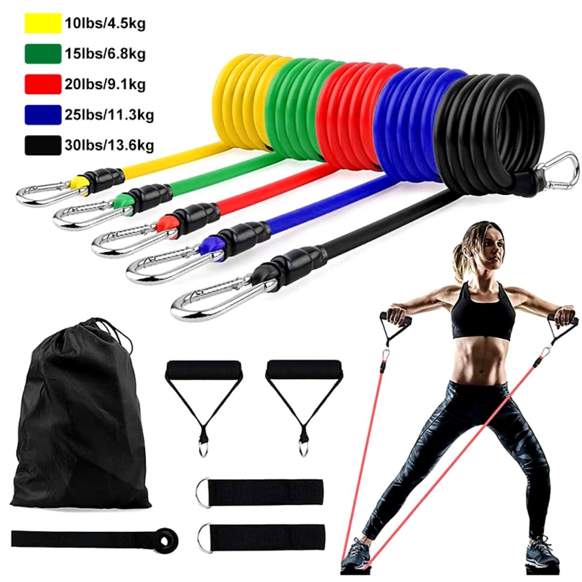 Set Ligas de resistencia Xtreme x 5 unidades