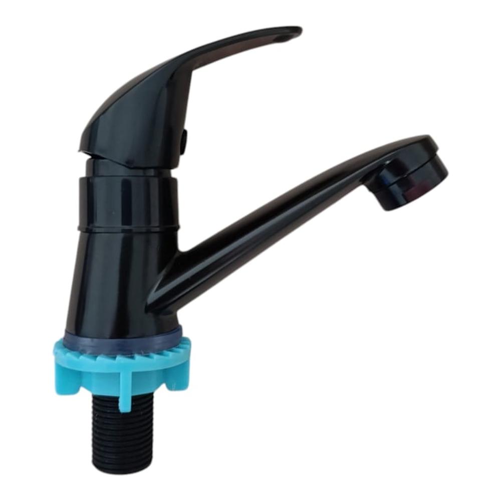 Grifo Caño lavabo monomando de 12cm de ABS y rosca aleación