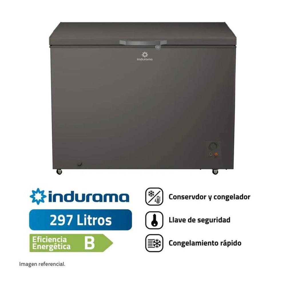 CONGELADORA INDURAMA DEFROST 297L CI-320DG GRIS