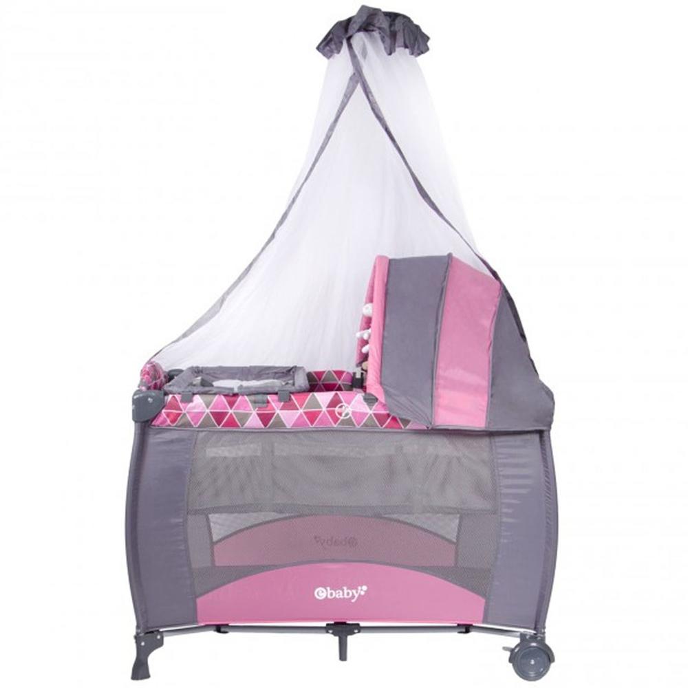 Cuna Corral Mecedora Sally 716-1 Rosado