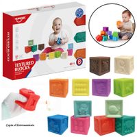 Set de 12 Bloques de Silicona Texturizado
