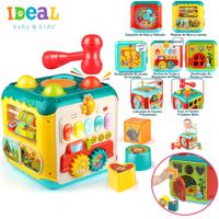 Cubo Educativo de Actividades 7 en 1 Con Sonidos Y Luces
