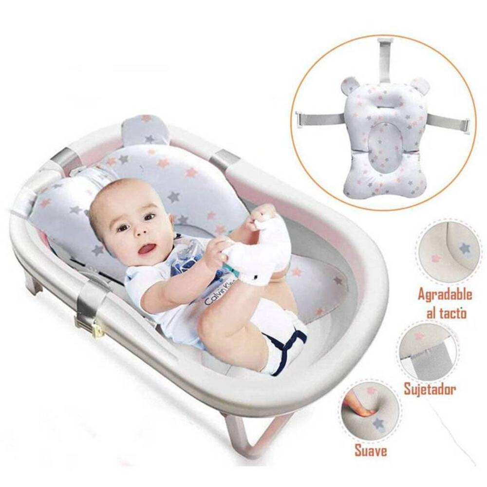 Almohadilla Cojín para Tina de Baño Blanco