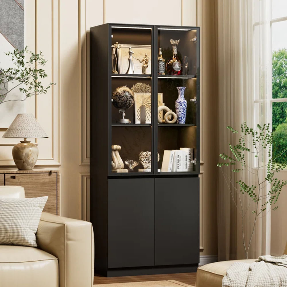 Vitrina Moderna Reki Negro R&R MUEBLES