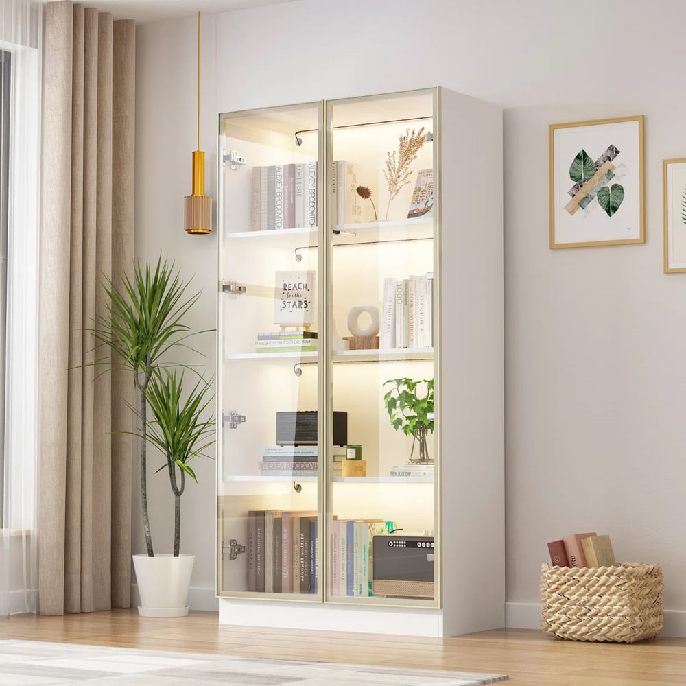 Vitrina Moderna Oka Blanco R&R MUEBLES