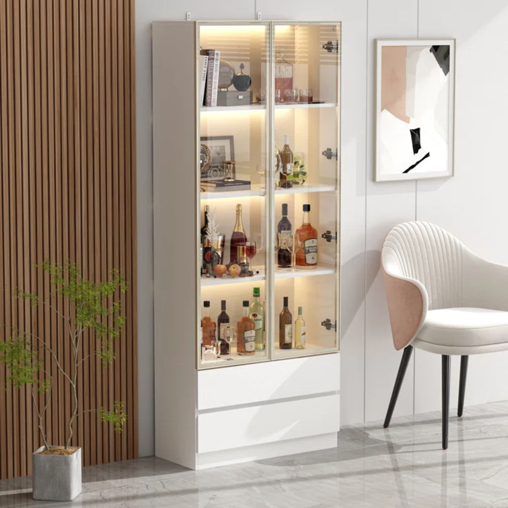 Vitrina Moderna Harutora Blanco R&R MUEBLES