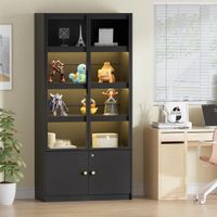 Vitrina Moderna Suzukaze Negro R&R MUEBLES