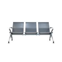 Tándem De Espera - Banqueta Zafiro Pro Pu 3 Puestos Gris Ofideas