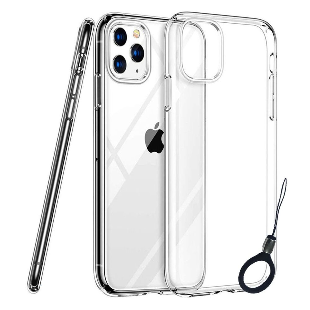 Case Funda iPhone 11 Pro Max transparente + Aro Sujetador | Promart -  Promart