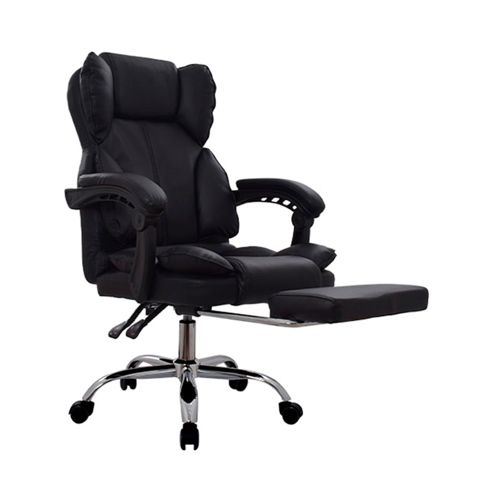 Silla Giratoria Delta Pro Reposapies Negro Eco Ofideas