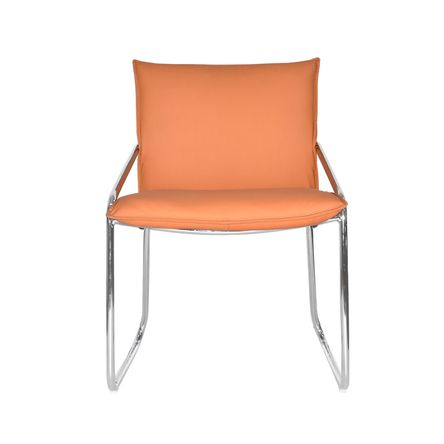 Silla Fija De Espera Lite Cuero Camel Ofideas