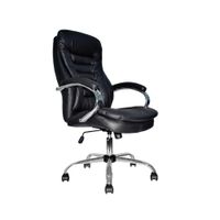 Silla Ergonómica Presidente Alba Cuero Negro Ofideas