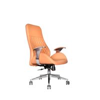 Silla De Oficina Presidente Cuero Beige Mark Pro Premium Ofideas