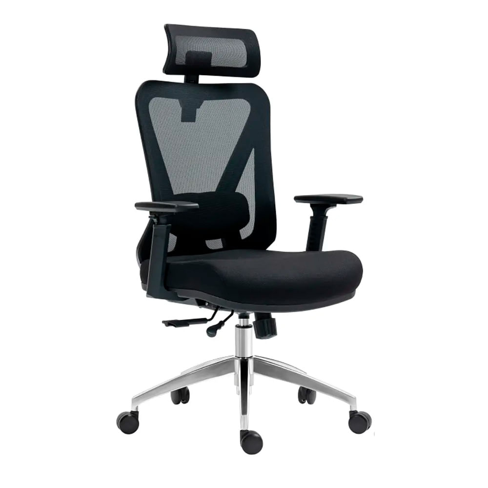 Silla Ergonómica Reclinable Slider Smart II Presidente Brazo 3D. Negro Ofideas