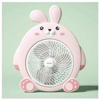 Ventilador de escritorio o mesa rosado