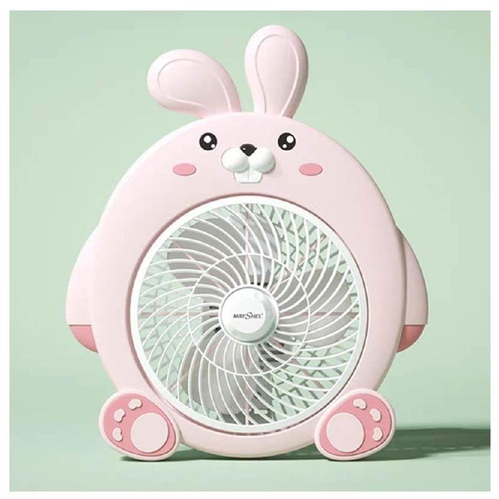 Ventilador de escritorio o mesa rosado