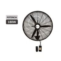 Ventilador Industrial TREVELY 26 180W VT-27C Control Remoto  Negro