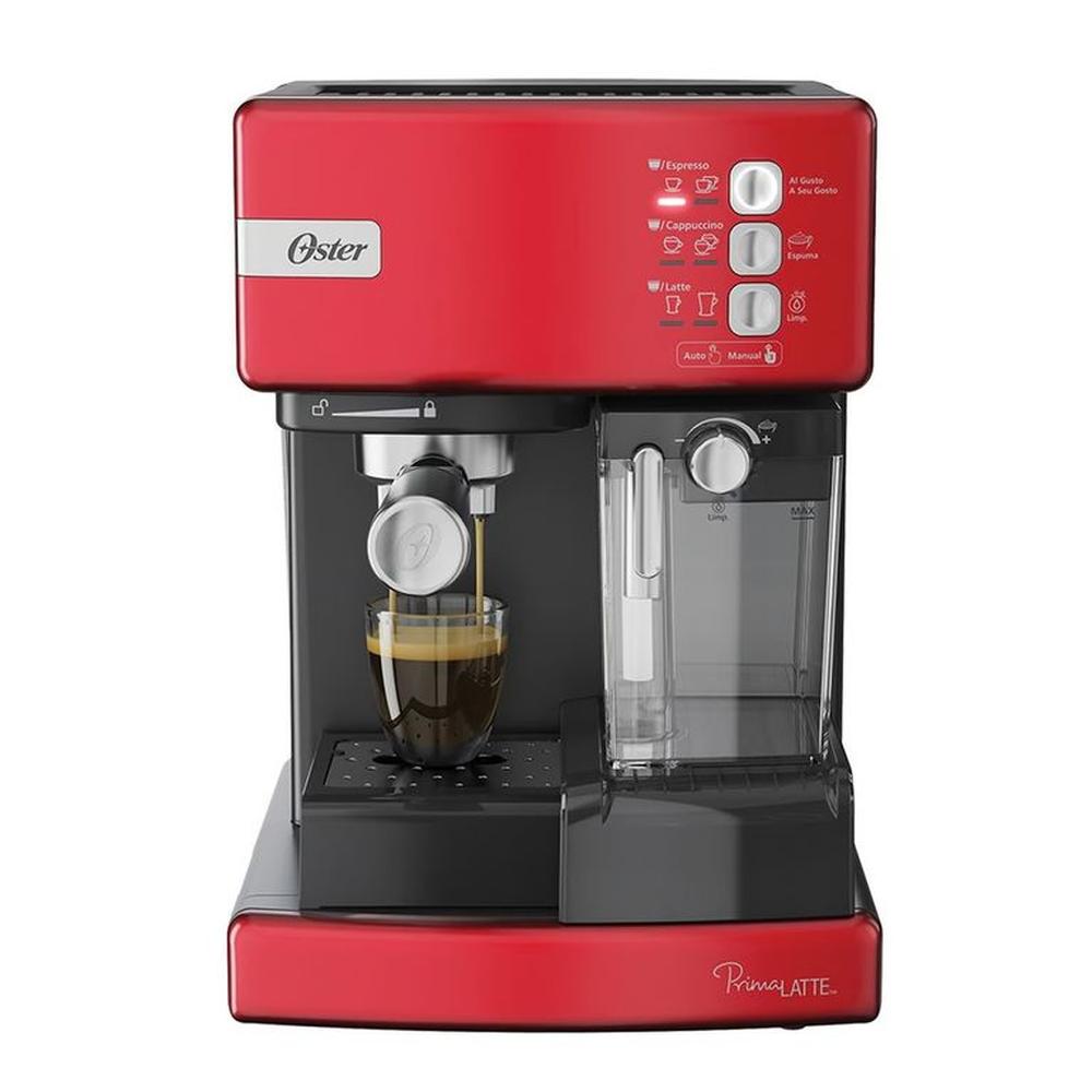 Cafetera automática PrimaLatte Oster 15 bares BVSTEM6603R Rojo