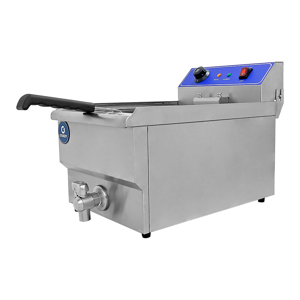 Freidora Eléctrica 19L 1 Poza - Alta Capacidad para Restaurantes