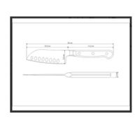 Cuchillo TRAMONTINA SANTOKY  Ace Inox CENTURY #4