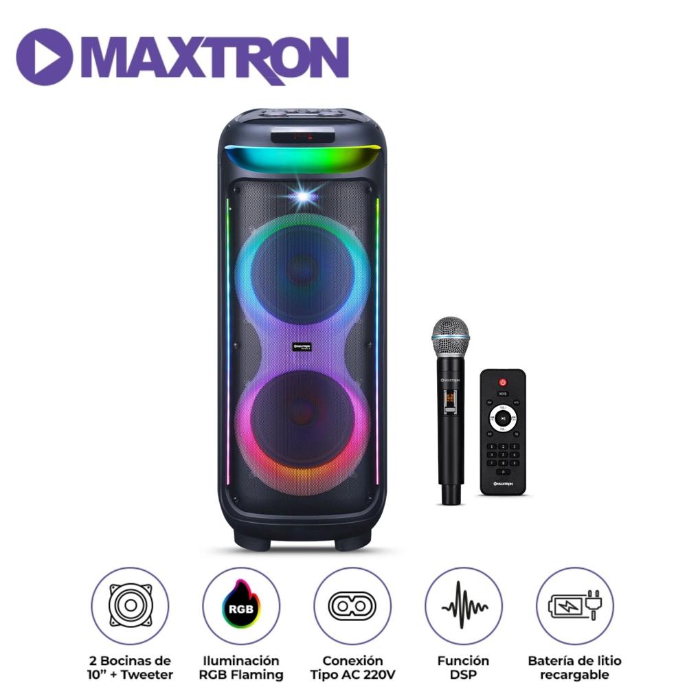 Torre de Sonido Maxtron Bravatto MX 805 LED RGB con Micrófono