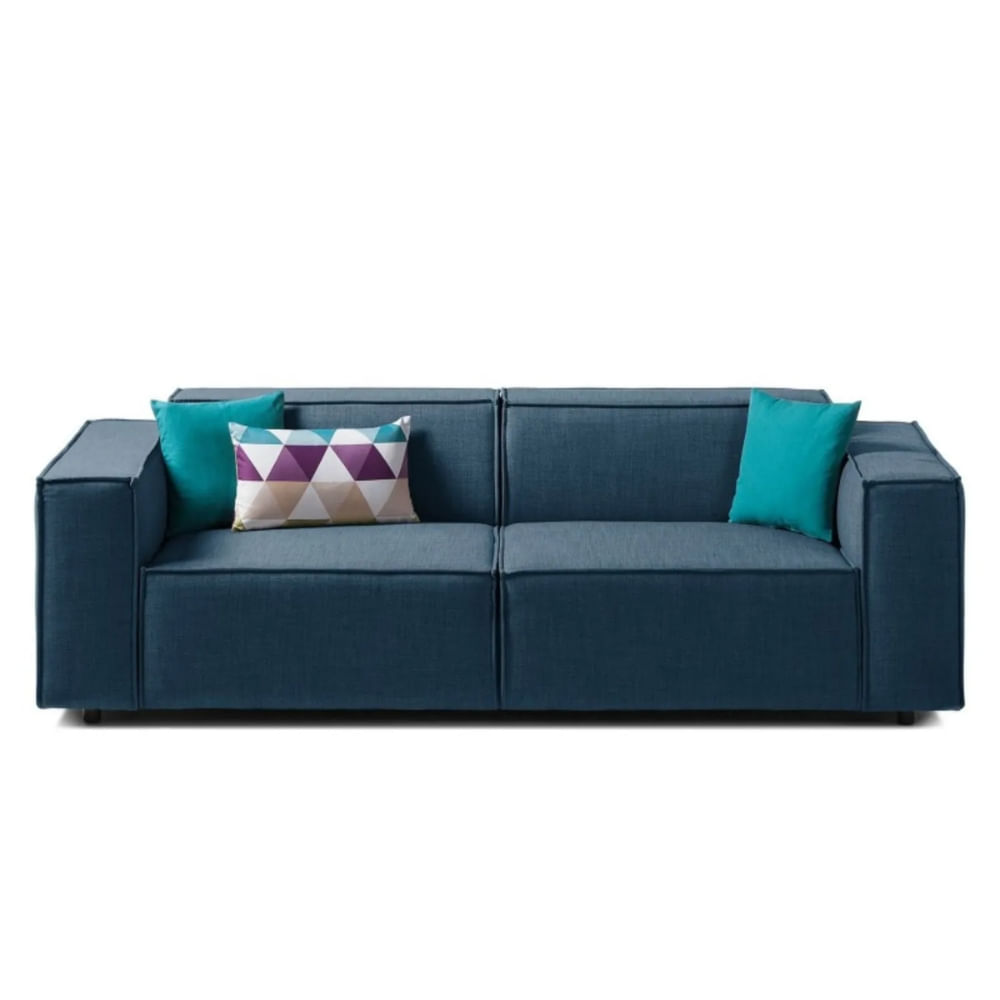 Sofá 2 Cuerpos Vitoriano Azul Claro