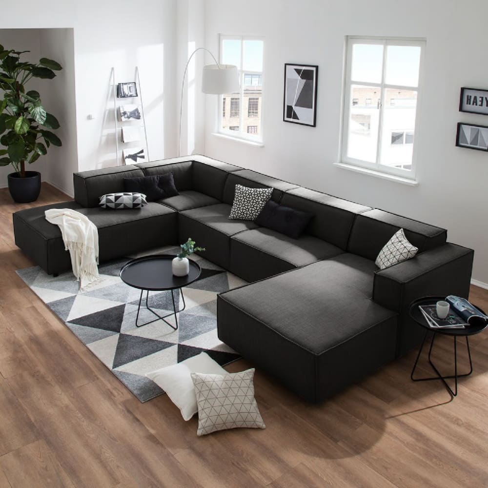 Seccional Izquierdo Lujo Vitoriano Gris Oscuro