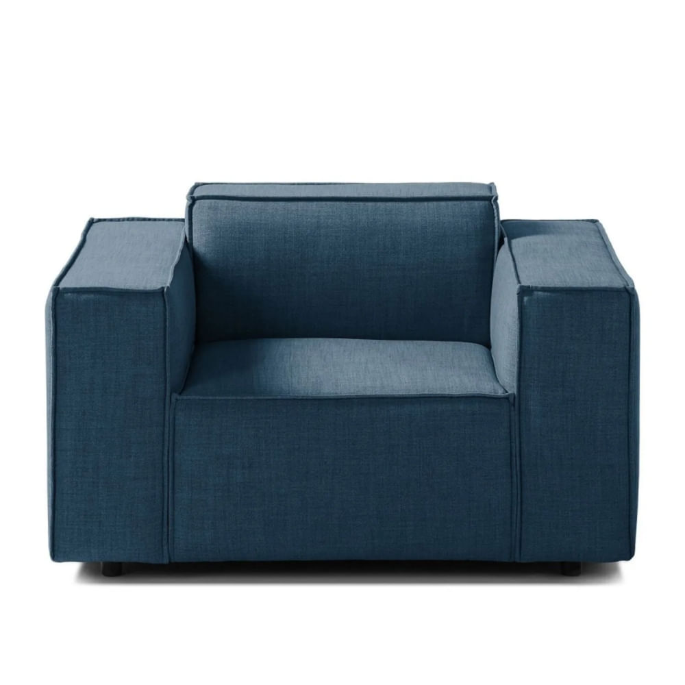 Sofá 1 Cuerpo Vitoriano Azul Claro