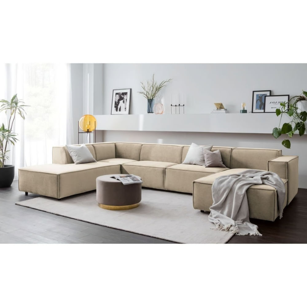 Seccional Izquierdo Lujo Vitoriano Beige