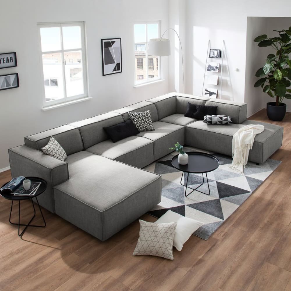 Seccional Derecho Lujo Vitoriano Gris Claro