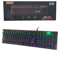 Teclado Mecanico Gamer Cable USB Retroiluminado Efecto Arcoiris SEISA DNK104