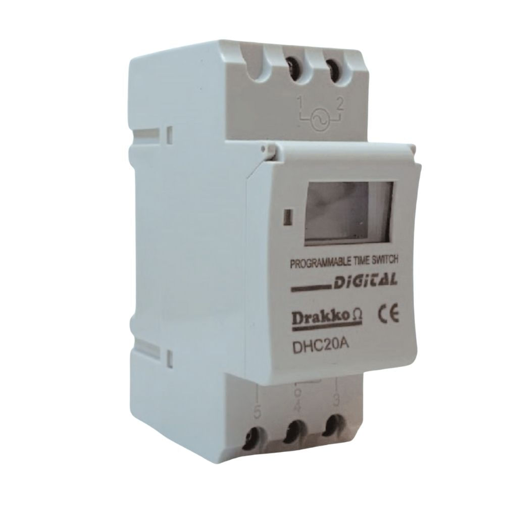 Interruptor Horario Digital 20Amp Drakko