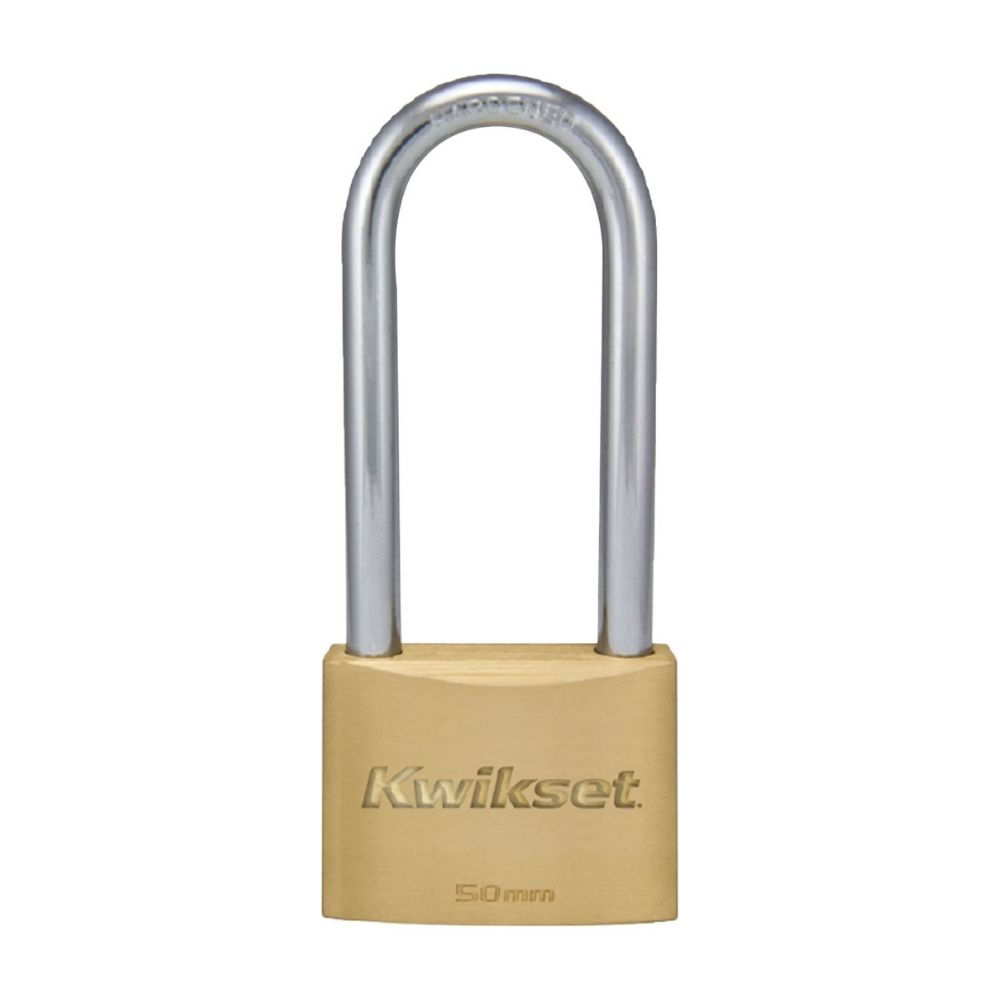 Candado de Bronce Kwikset Modelo Cuello Largo 50mm