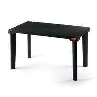 Super Mesa Gran Inca Rectangular Negra Polinplast