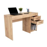 Escritorio Melamina Tuhome Modelo Hazel Beige de 120 cm