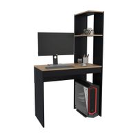 Escritorio Recto Melamina Delphi Tuhome Negro de 88.3 cm