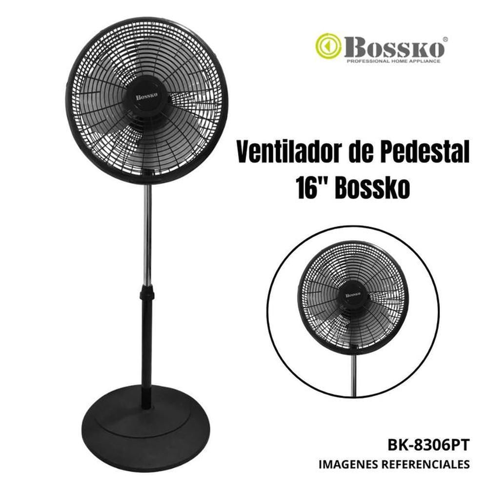 VENTILADOR 16” PEDESTAL BOSSKO BK-8306PT