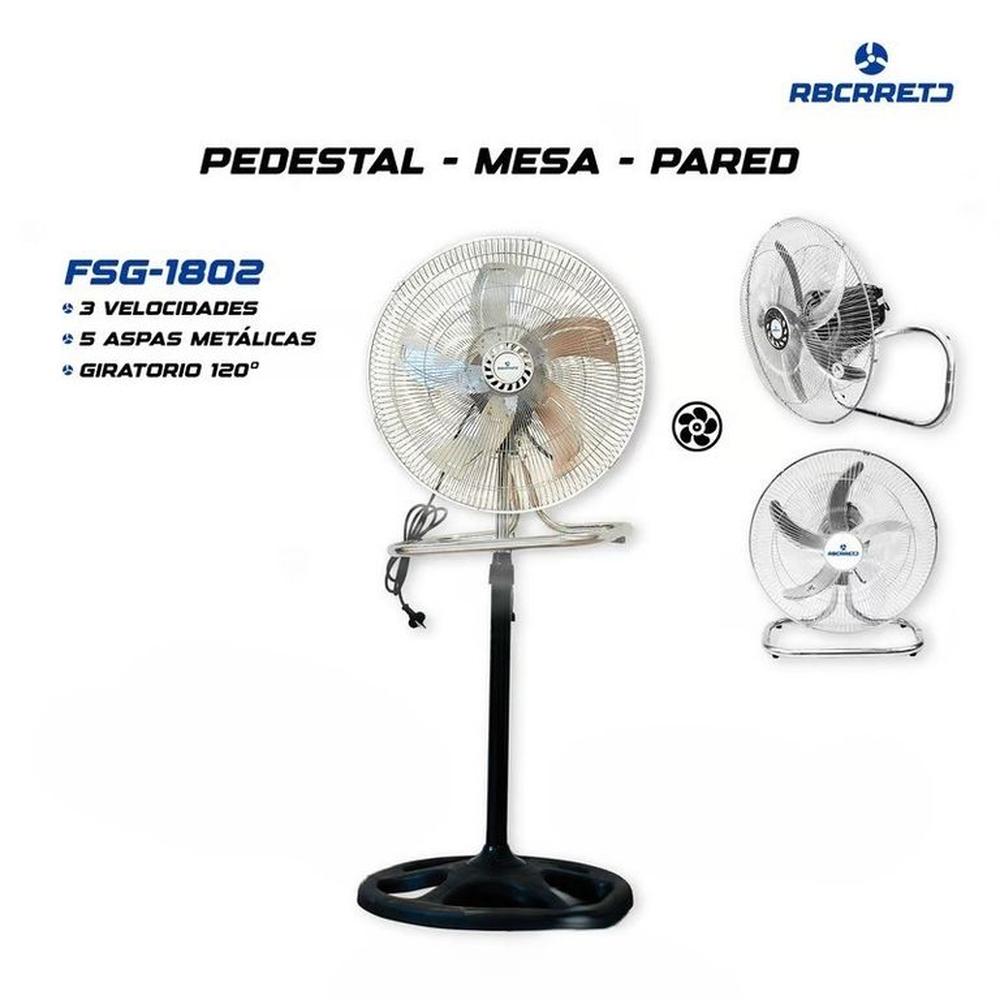 Ventilador de Pedestal 18 3en1 pulgadas FSG-1802-A Rbc metal