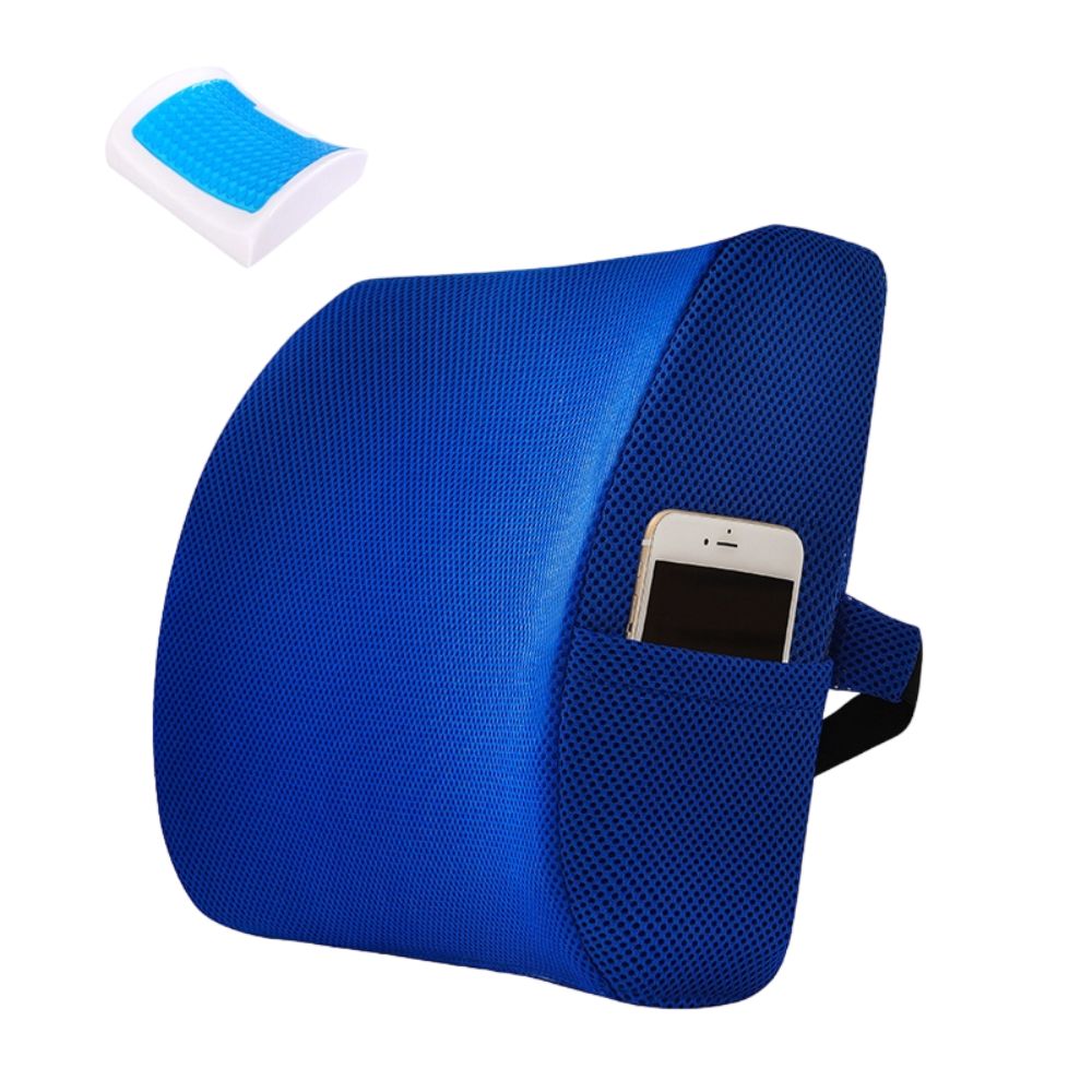 Respaldar Cintura con Gel Azul