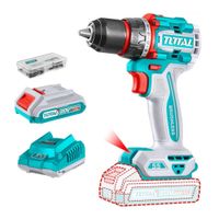 Taladro Atornillador 55Nm 20v Incluye Bateria y Cargador Total TDLI205582