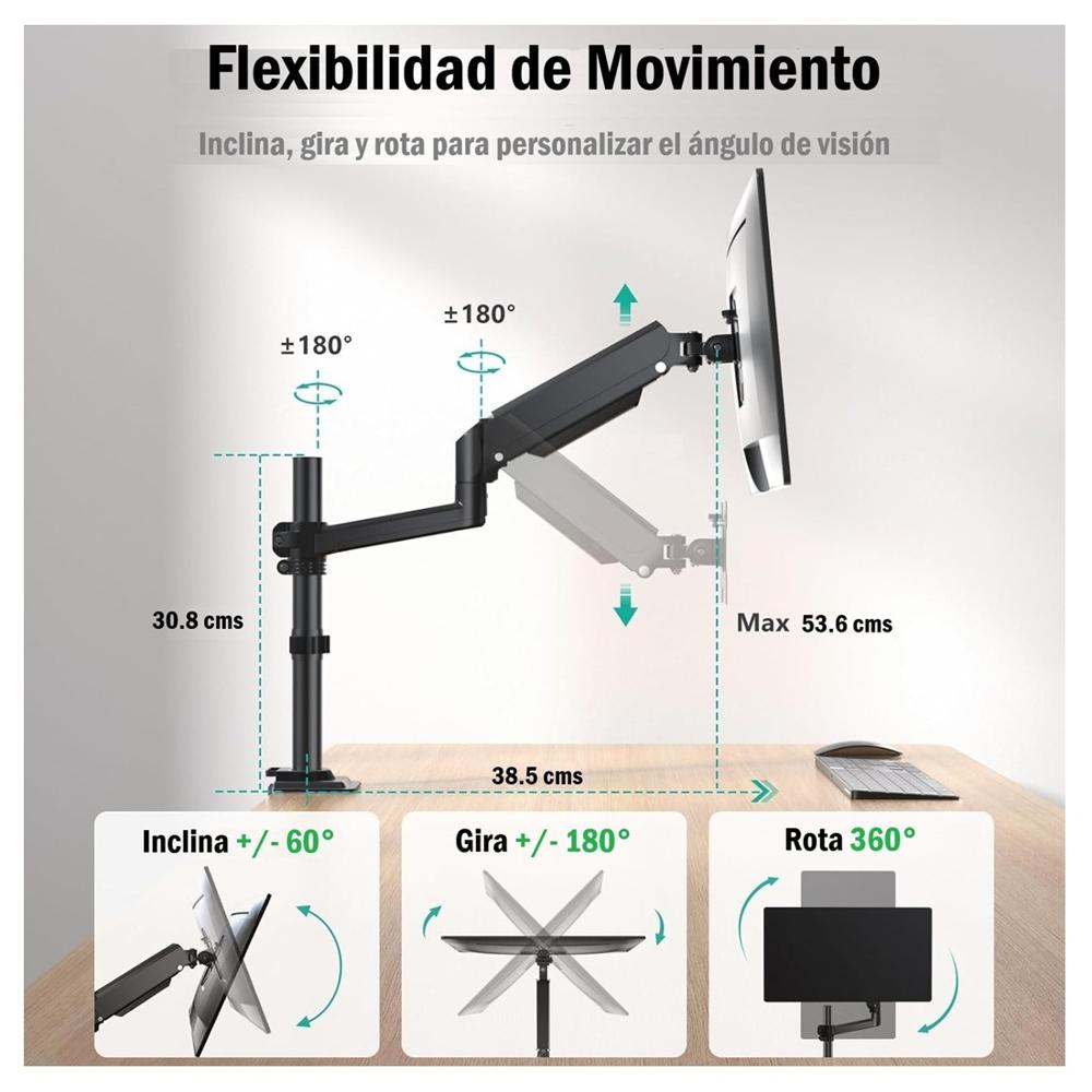 Rack Monitor 19 a 32 Pulgadas Expo Rack MR1332 Soporte con Parante ...