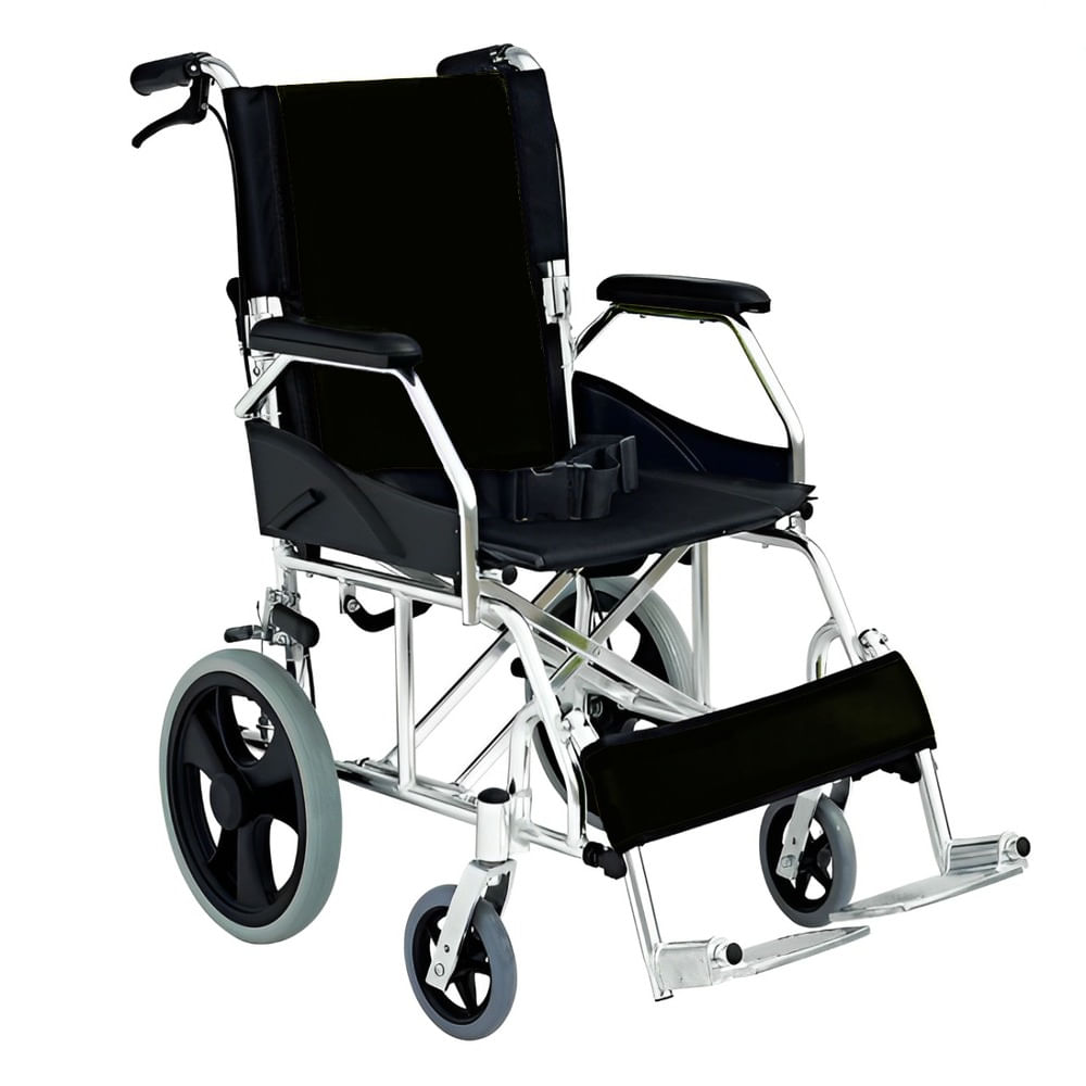 SILLA DE RUEDAS DE PASEO DE ALUMINIO