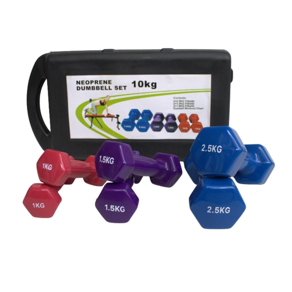 Juego de Mancuernas plastifica sport fitness 10kg