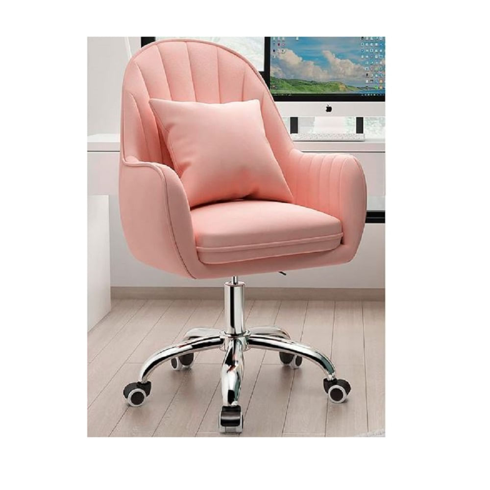 SILLA GIRATORIA DMUEBLES QUIRA DE ESCRITORIO ROSADO