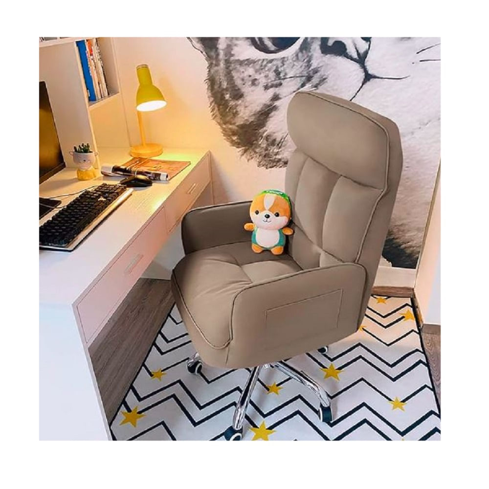 SILLA GIRATORIA DMUEBLES QARAZ DE ESCRITORIO GRIS