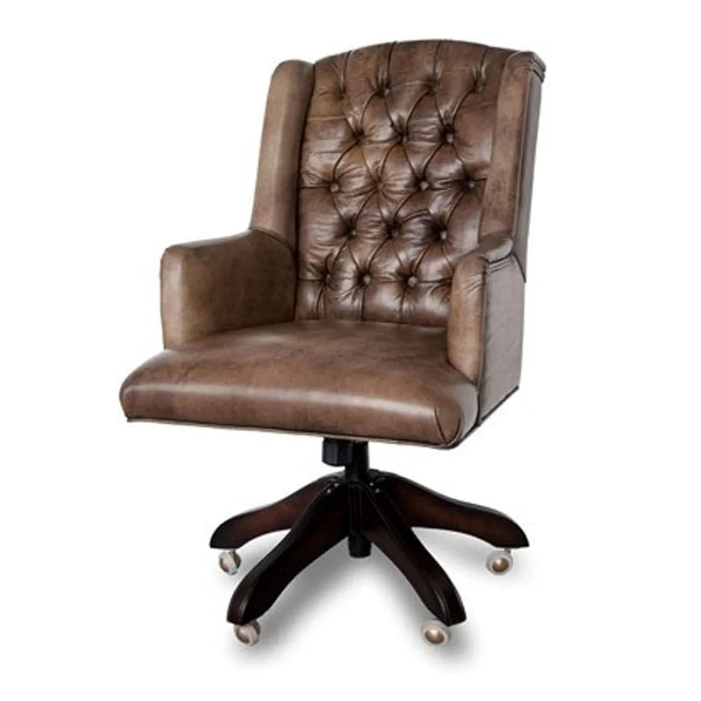 SILLA GIRATORIA DMUEBLES QUO DE ESCRITORIO MARRON